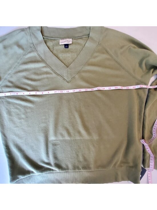 Universal Thread Womens Sage Green Pullover Sweatshirt Cotton Modal Blend Size L - Picture 3 of 12